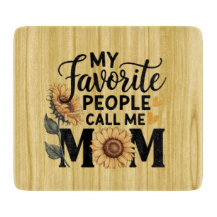 Planche À Découper Mes personnes préférées appellent maman Cadeau de