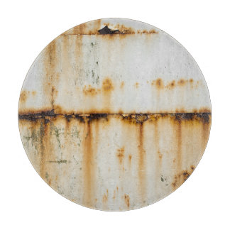 Planche À Découper Métal blanc rouillé : surface texturée