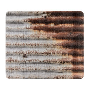 Planche À Découper Métal rouillé vintage