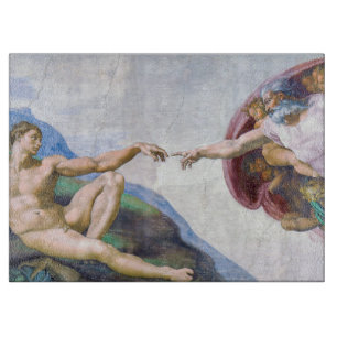 Planche À Découper Michelangelo - Création d'Adam Isolé