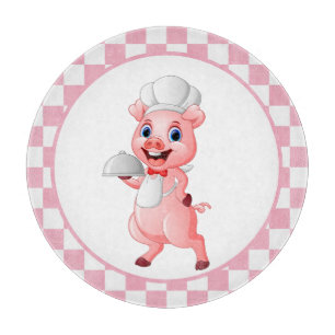 Planche À Découper mignon amoureux de porc cuisine cuisine