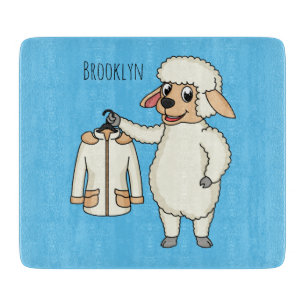 Planche À Découper Mignonne brebis avec blouson