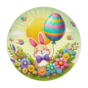 Planche À Découper Mignonne, fantastique et coloré lapin de Pâques