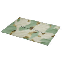 Mint Green Cream Gold Cowhide