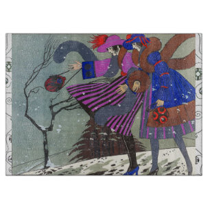 PLANCHE À DÉCOUPER MODE DE NEIGE HIVERNALE