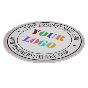 Planche À Découper Modèle de la carte de découpe du texte du logo de 