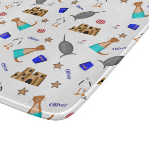 Planche À Découper Modèle de vacances d'été à la plage d'Oliver la lo