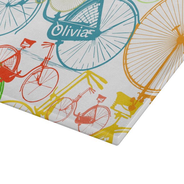 Planche à découper moderne à bicyclette du milieu  (Coin)