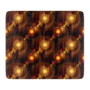 Planche À Découper Moderne Bohème Élégant Motif Artistique Abstrait D