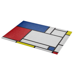 Planche À Découper Mondrial Minimaliste Géométrique De Stijl Art Mode