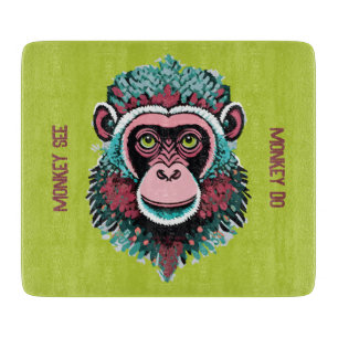 Planche À Découper Monkey See, Monkey Do