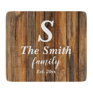 Planche À Découper Monogramme cadeau Mariage personnalisé Nom