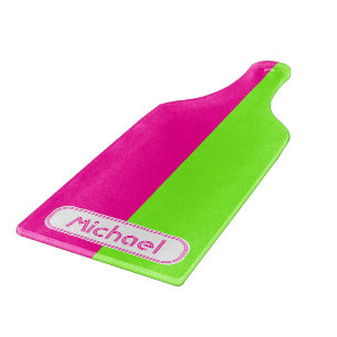 Planche À Découper Monogramme vert rose rose néon moderne
