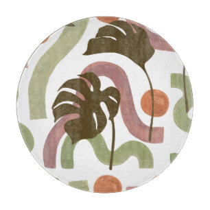 Planche À Découper Monstera Leaf : Elegant Aquarelle Poster