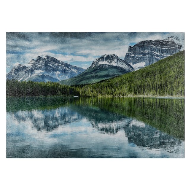 Planche À Découper Montagnes | Canadian Rockies, Alberta Canada (Devant)