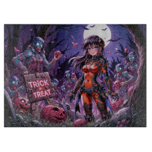Planche À Découper Morts vivants distribuent des cerveaux Halloween f