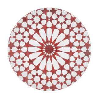Planche À Découper Mosaïque andalouse rouge ALHAMBRA