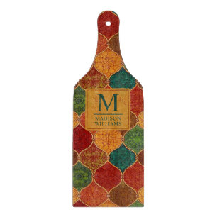 Planche À Découper Mosaique géométrique marocaine sans couture Motif