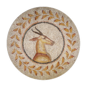 PLANCHE À DÉCOUPER MOSAÏQUES ROMAINES ANTIQUE / GAZZELLE 