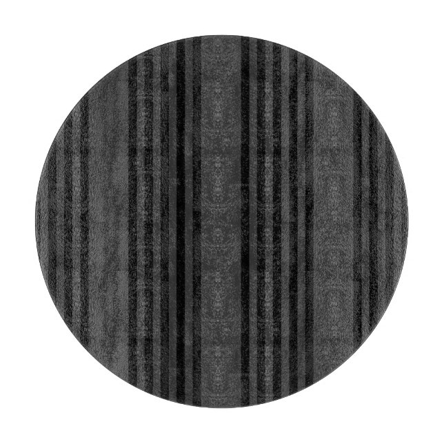 Planche À Découper Motif à cinq bandes noir et charbon de bois (Devant)