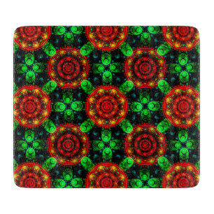 Planche À Découper Motif abstrait élégant boho moderne floral #504