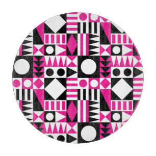 Planche À Découper Motif abstrait moderne du milieu du siècle.