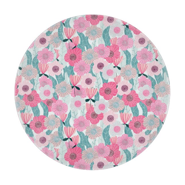 Planche À Découper Motif Abstrait Pastel Pink (Devant)