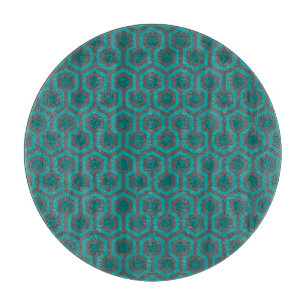 Planche À Découper Motif Abstrait Turquoise Turquoise Green des anné