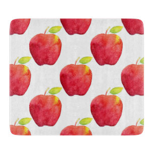 Planche À Découper Motif Apple couleur rouge
