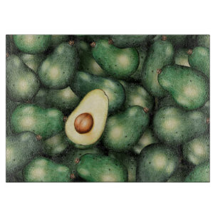 Planche À Découper Motif Avocado