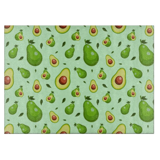 Planche À Découper Motif Avocado (Devant)