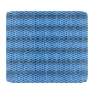 Planche À Découper Motif bleu noir hexagonal