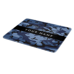Planche À Découper Motif camouflage bleu marine Personnalisez votre n