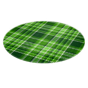 Planche À Découper Motif Checkered de couleur verte