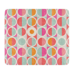 Planche À Découper Motif circulaire rose chaud