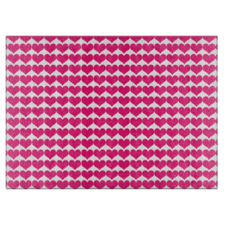 Planche à découper Motif Coeur Rose