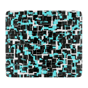 Planche À Découper Motif cool tendance noir blanc bleu