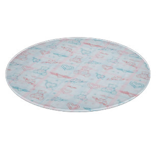 Planche À Découper motif de bébé avec l'ours de nounours