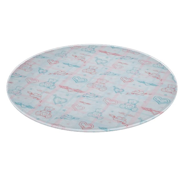 Planche À Découper motif de bébé avec l'ours de nounours (Coin)