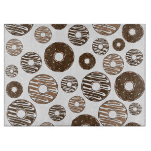 Planche À Découper Motif de beignes, beignets de chocolat, beignets d