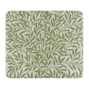 Planche À Découper Motif de branches feuillues vertes 