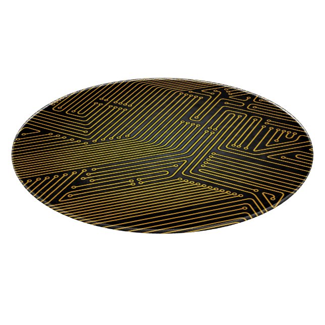 Planche À Découper Motif de carte d'ordinateur (Coin)