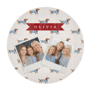 Planche À Découper Motif de chien Dachshund mignon et chic personnali