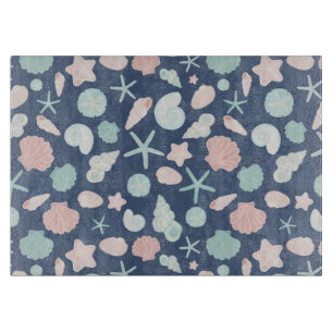 Planche À Découper motif de coquillages
