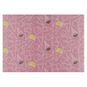 Planche À Découper Motif de crème glacée d'été