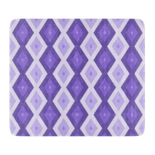 Planche À Découper Motif de diamant violet