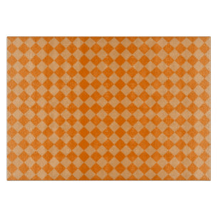 Planche À Découper Motif de diamants orange combiné par STaylor