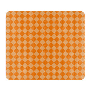 Planche À Découper Motif de diamants orange combiné par STaylor