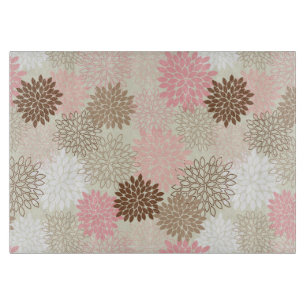 Planche À Découper Motif De FEMME Rose Et Brown
