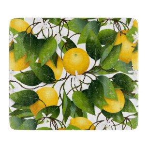 Planche À Découper Motif de fruits au citron moderne